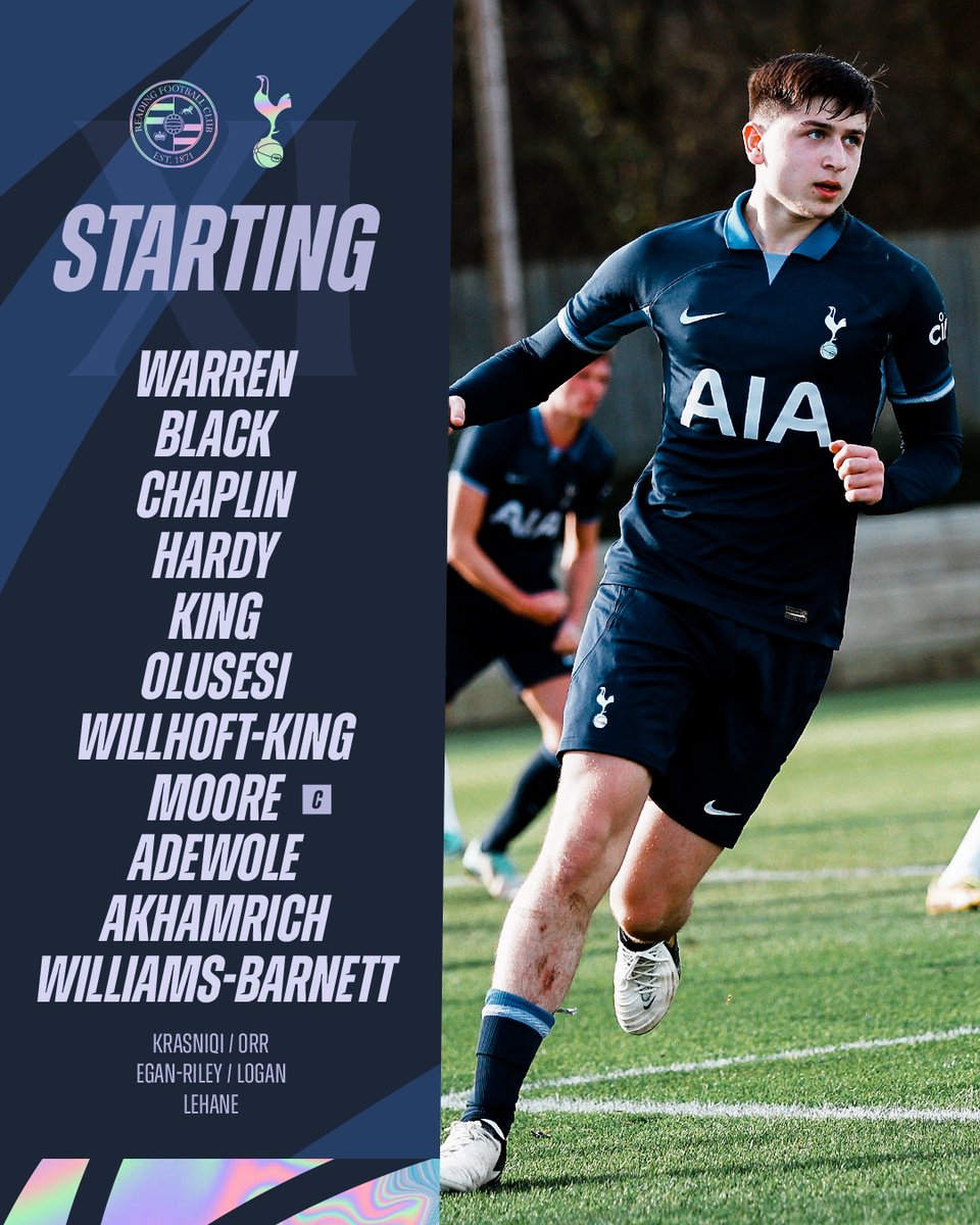 Here's how our U18s line up against Reading in today's #U18PL clash! 👊