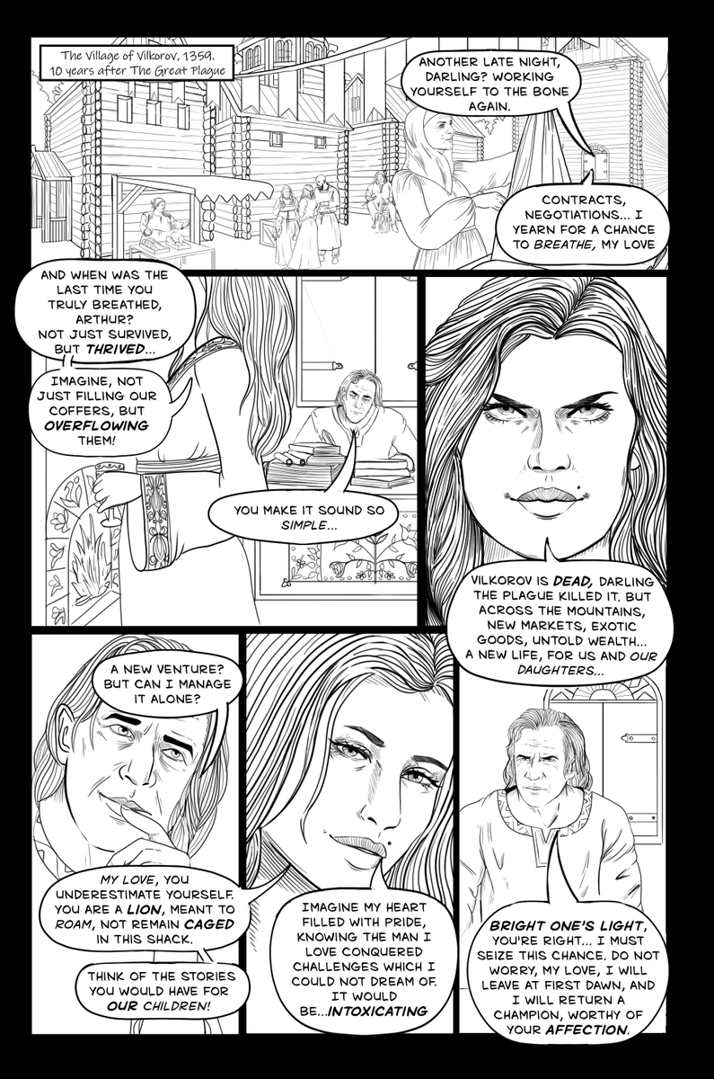 ohimaginarium's tweet photo. Thought I'd post a progress update, Trying to get all the panels and everything beautiful all ready for the launch of my debut comic in May!!! Very Exciting!
#FirstComic #IndieComics #ComingSoon #mcmcomicconlondon #mcmlondon #comicart #wip #wipart #indiecomicsart #folktales https://t.co/H5UgvIxVGg