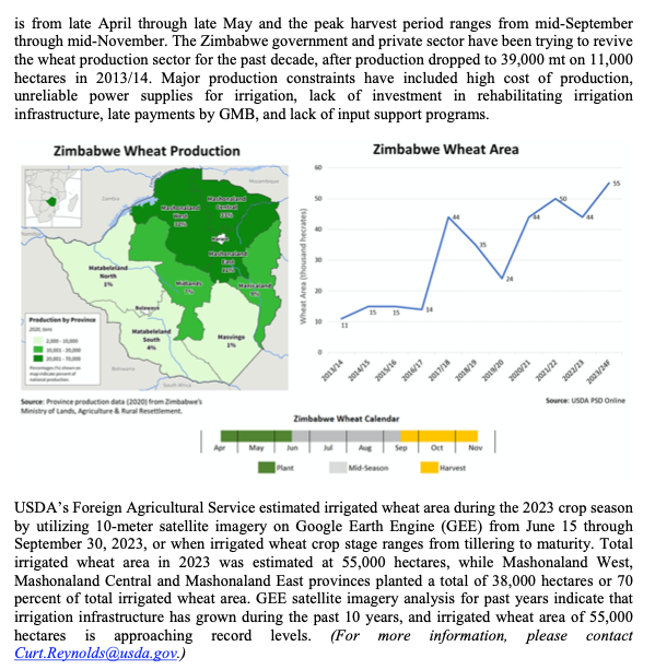 I was questioned from the floor on my sources for Zimbabwe's wheat production bonanza and was accused of being a ZANU-PF propagandist and spreading lies. Here's my source — February's USDA World Agricultural Production report: Zimbabwe wheat production for marketing year (MY)…