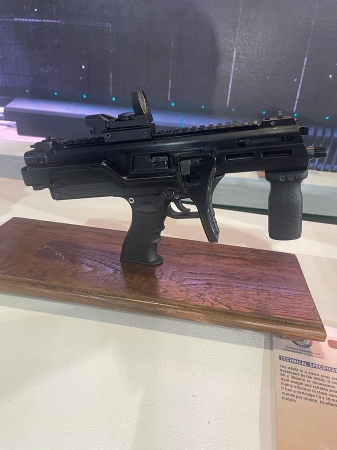 Army to procure 550 indigenous ASMI 9×19mm SMG from Lokesh Machines Ltd