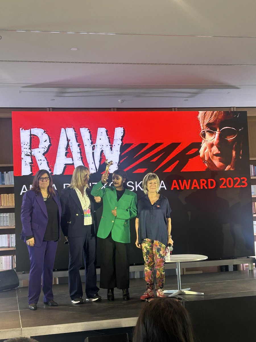 Lucy Kassa receives the Anna Politkovskaya Award for her courage and determination in informing the world about the brutal treatment of civilians and her standing up for peace and justice for the women of Tigray.
She is refusing to be silenced. 

@RawinWar 
#WOWAthens