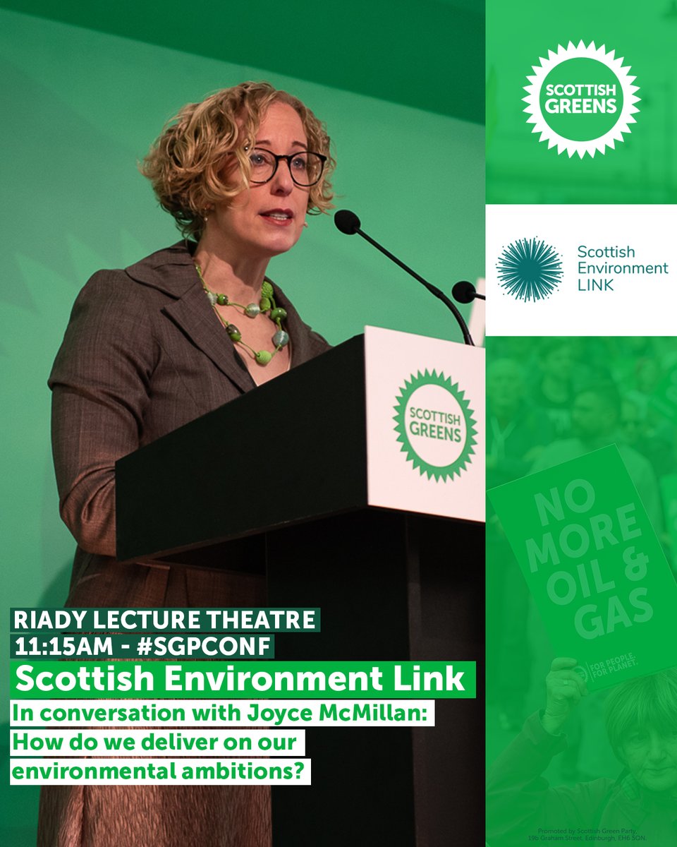 ‼️UP NEXT: 🌍I am joining @ScotLINK at #SGPConf for our premiere fringe discussing how we deliver on our environmental ambitions.