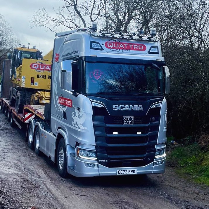 keltruck's tweet photo. @Quattro_Plant Three new @Quattro_Plant #Scania 770S #V8 #SuppliedByKeltruck.
#QuattroPlantHire #QuattroPlant #Pontrhydryun #Cwmbran #Torfaen #SouthWales #Wales #Cymru #NP44 🏴 https://t.co/J0tIwTdKdz
👏🏻 @RWKeltruck
Spec & order your new #ScaniaV8 at https://t.co/1xVmT6JeaU. #KingOfTheRoad https://t.co/Onf2ongY2c