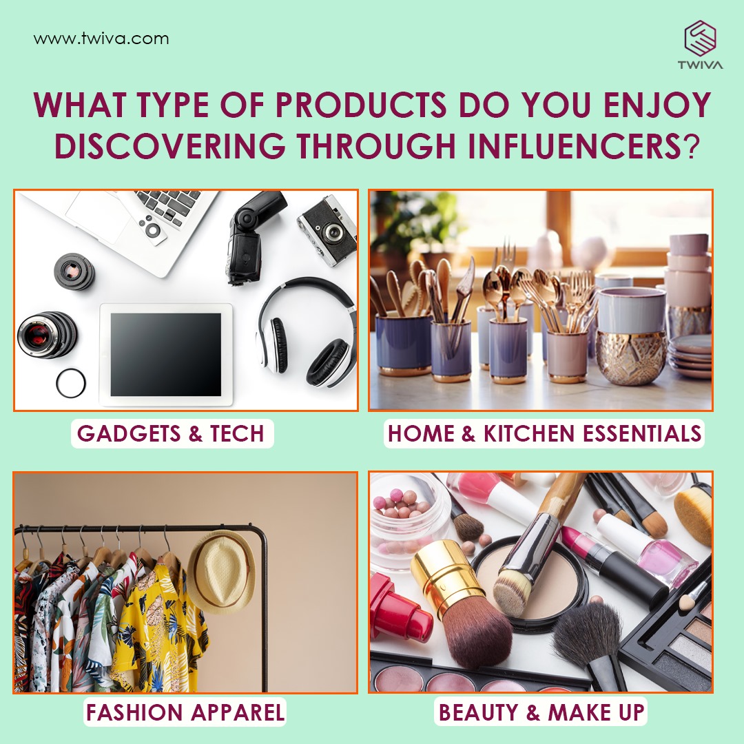 Let's hear from you! 🗣️

We want to know: What type of products do you enjoy discovering through influencers? 

Comment below with your pick!

#Twiva #productdiscovery #Influencers #ShoponTwiva