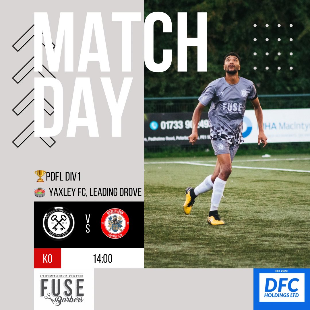 Peterborough City FC (@pboro_city_fc) on Twitter photo ‼️Match day‼️
Howdens men are back in action this afternoon, we host <a href="/wisbechtownfc/">Wisbech Town FC</a> res ⚽️
14:00 KO
🏟️Yaxley FC, leading drove, PE7 3NA
#UTC 🩶 ‼️Match day‼️
Howdens men are back in action this afternoon, we host <a href="/wisbechtownfc/">Wisbech Town FC</a> res ⚽️
14:00 KO
🏟️Yaxley FC, leading drove, PE7 3NA
#UTC 🩶