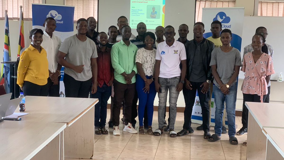 Big thanks 👏 to our speaker @RhodinNagwere for an incredible session, and to all who joined virtually, and those who braved the rain to join us physically.

Stay tuned for more engaging discussions in our upcoming #CloudTalk sessions. 

@dsc_muk @MakCoCIS @CraneCloud_io