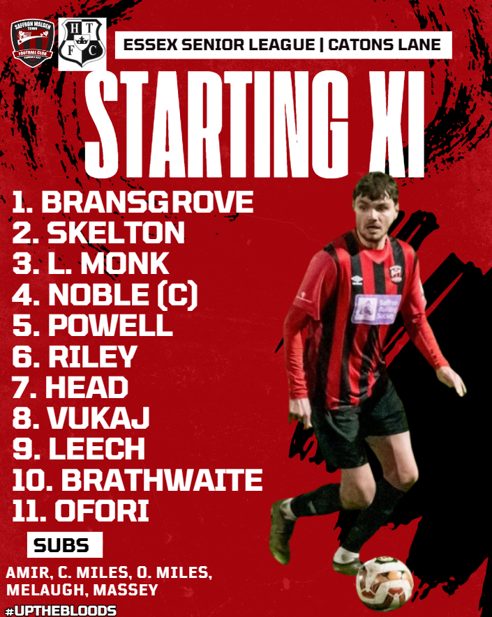 TODAY'S LINEUP - Bransgrove starts in goal - Riley returns - Ryan back on the bench #upthebloods
