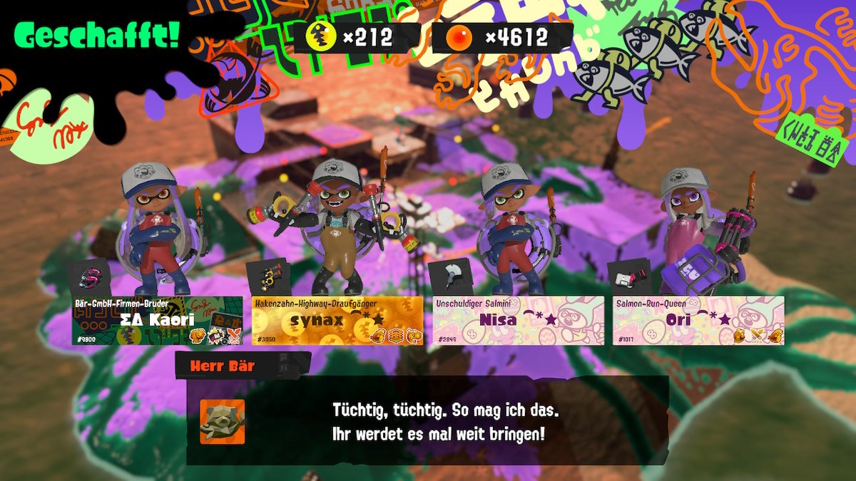 random 212 eggs! ggs! 

with @yaya_pik <a href="/Nisaritok/">Nisa</a> <a href="/SelliLaura/">reinaselli (királynőtynna)</a> #Splatoon3 #NintendoSwitch