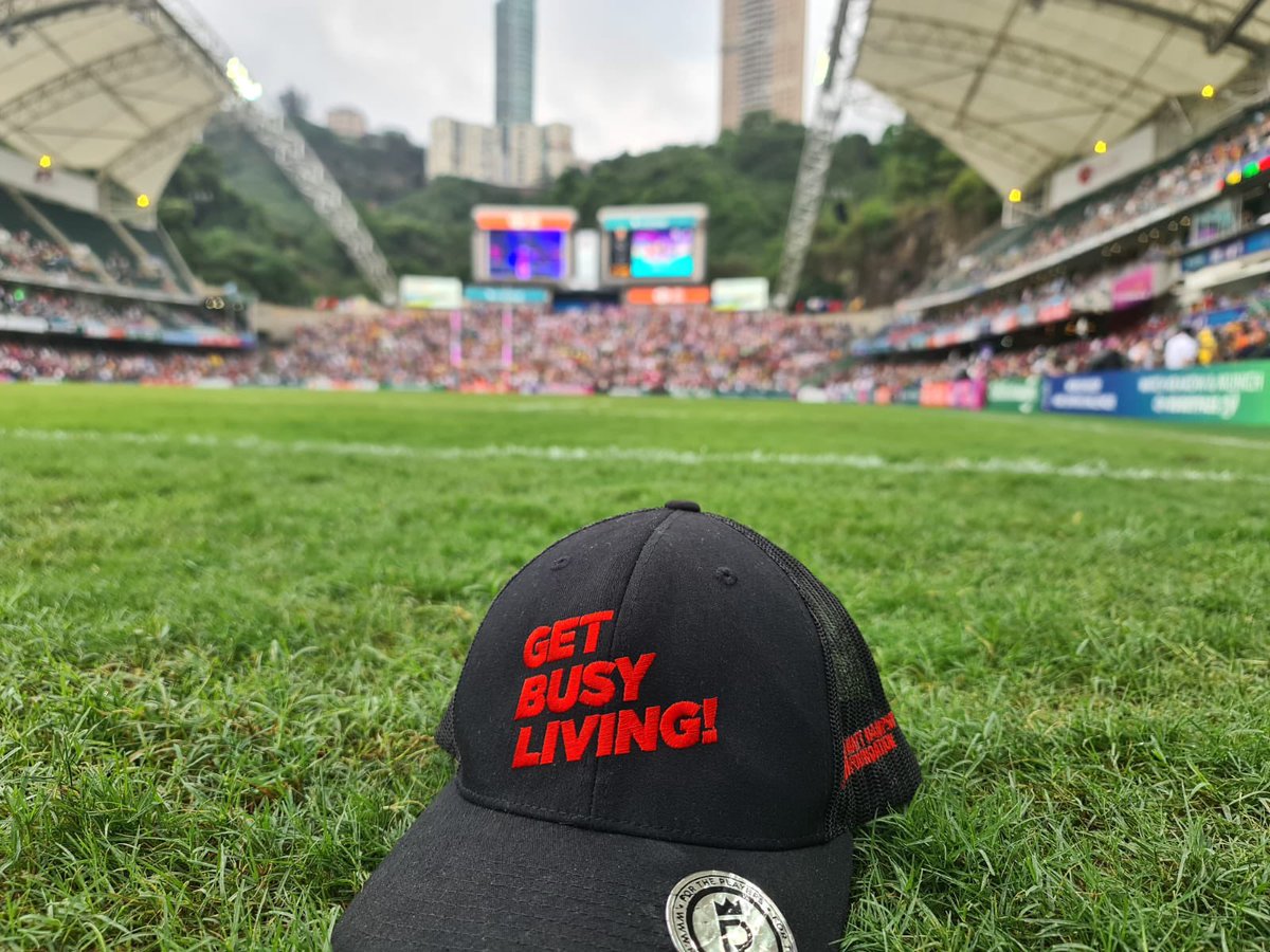 Foundation ambassador @OliverPhelps is at the @OfficialHK7s if you spot him and his Get Busy Living cap get a photo and tag us in!