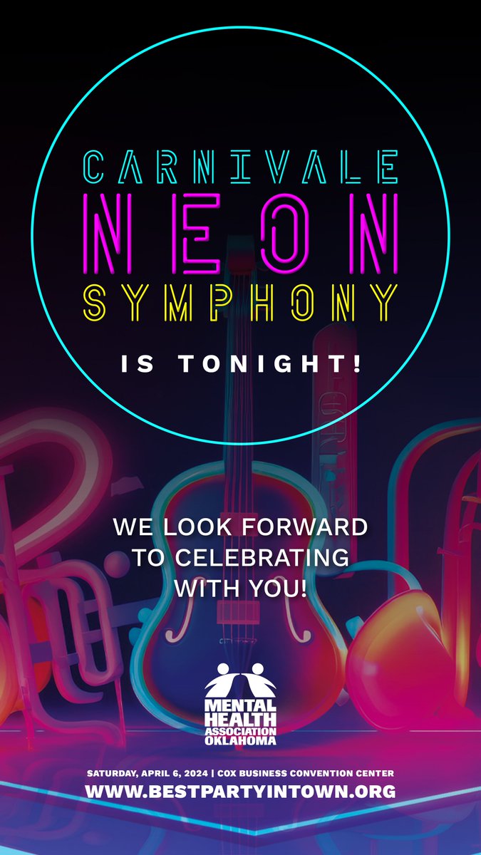 We can't wait to see you at Carnivale: Neon Symphony tonight! The energy is electric, the atmosphere glowing; and it will be a brilliant evening, as we come together to for our biggest fundraiser of the year. See you there! #neonsymphony #carnivale2024 #endhomelessness