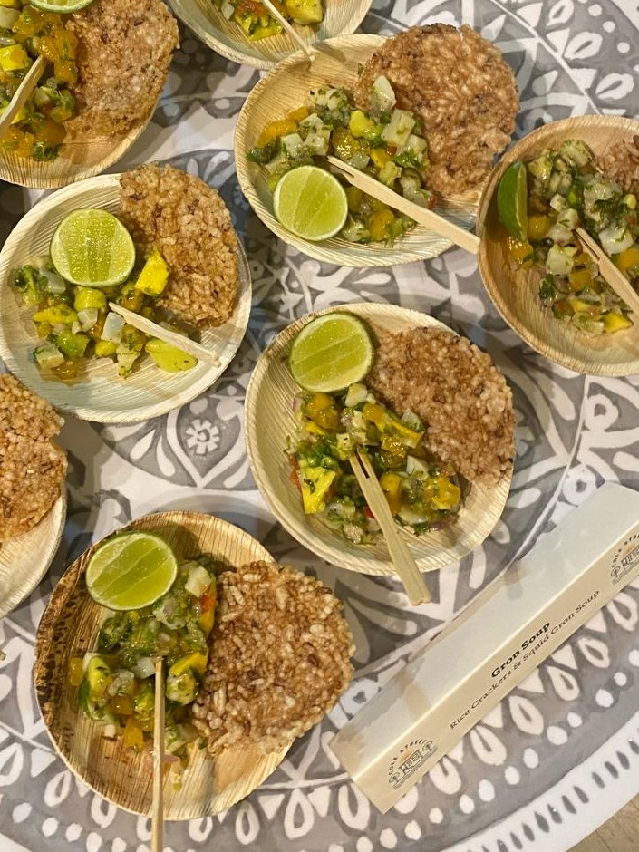 ColeStreetSL's tweet image. Bespoke, original and delicious canapes from our latest external catering event...🇸🇱❤️

#SaloneX