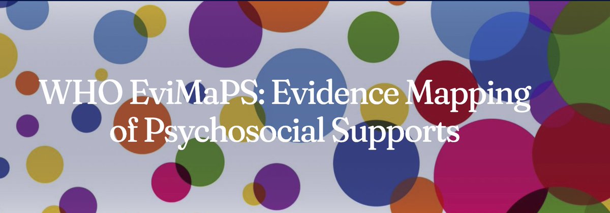 SURVEY 📣 #MHPSS Research Survey: @WHO EviMaPS: Evidence Mapping of Psychosocial Supports 📢 Link to survey: bit.ly/3xjpYry 📝 Closes 12th April 2024 👉 More info: bit.ly/3PRKypt @uommedia