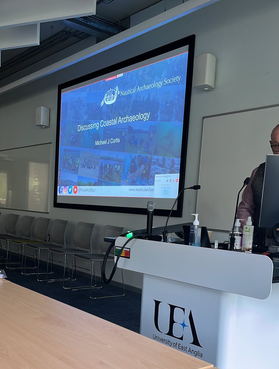 and after a brief break we’re back! Next up is Michael Curtis’ talk on Discussing Coastal Archaeology… 

More to follow!