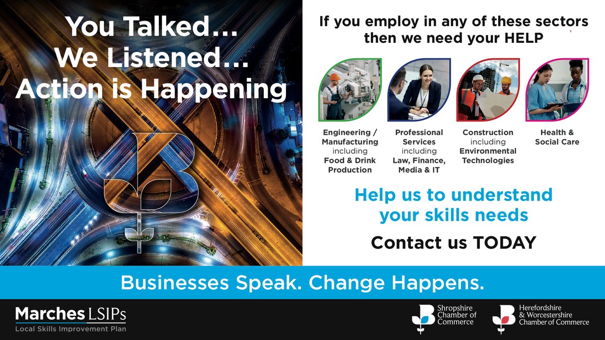 Have you heard Gwynneth talking about our LSIP project at Chamber breakfast and then planned to do the survey but got side tracked?

You are the ones in the industries and are the experts as to what skills you need. Tell us all about it today

surveymonkey.co.uk/r/MLSIP-3

@HW_Chamber