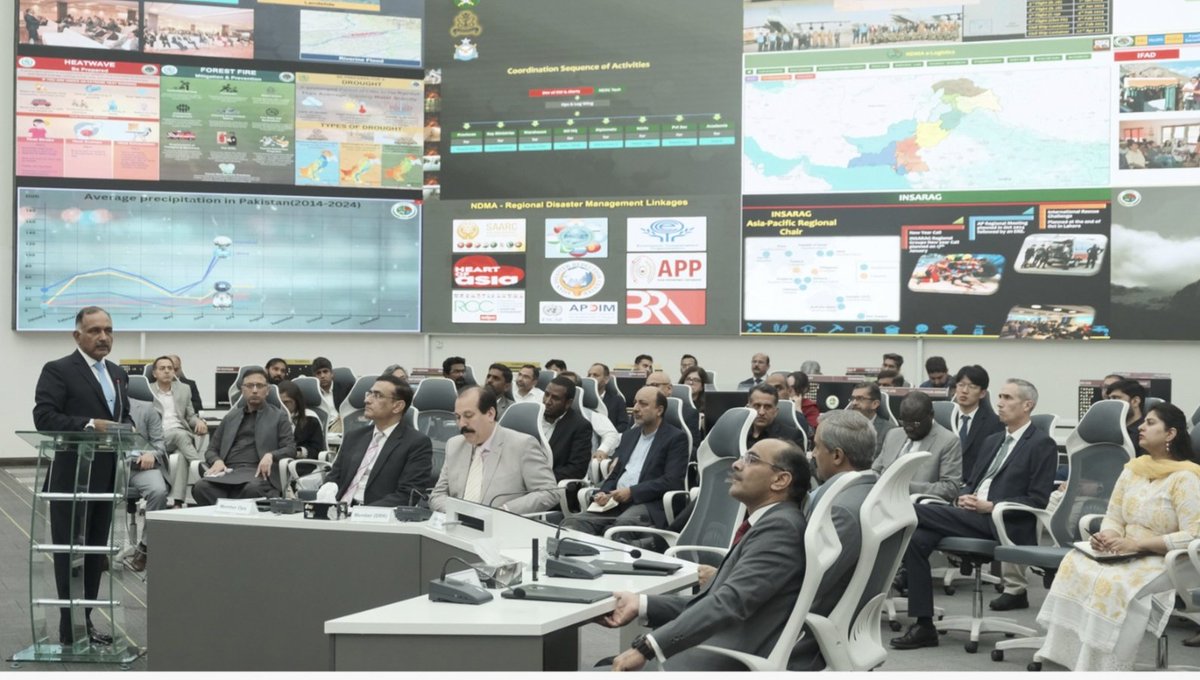Under Proactive Disaster Management, NDMA has launched a series of joint initiatives aimed at strengthening Pakistan’s National Disaster Response Readiness 2024, at NDMA HQs. 

The session was attended by reps &amp; heads from UN org,NGOs &amp; INGOs actively working in Pakistan.
