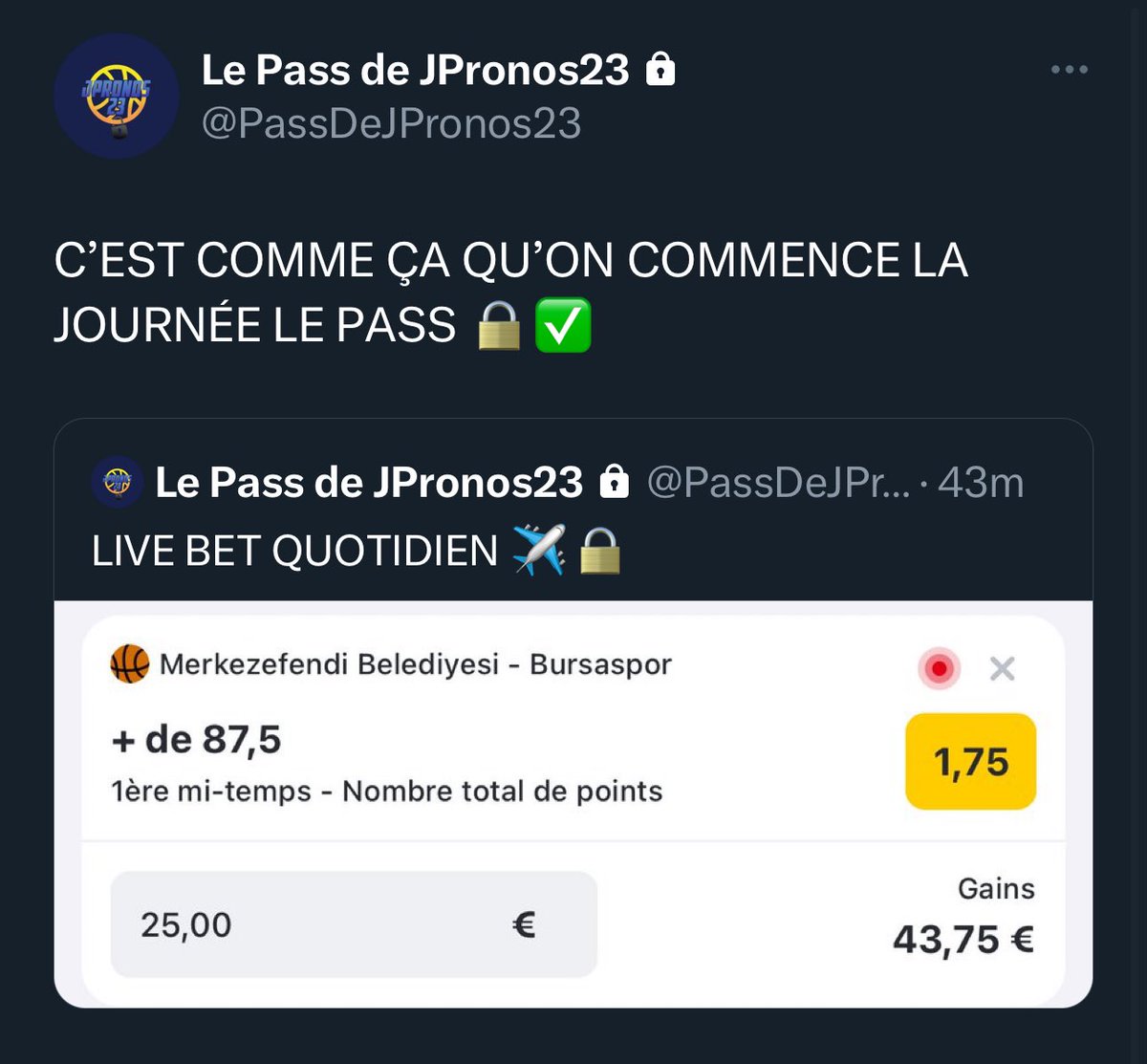 ✈️🌟 JE FAIS L’APPEL, QUI EST PRÊT POUR DU LIVE BET ?!

🔒 LE PASS A DÉJÀ COMMENCÉ À ENCAISSER.