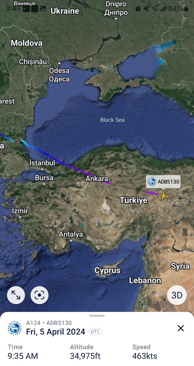 Borrowed7Time's tweet photo. Antonov Airlines An-124-100 UR-82007 #50801B as ADB5130 departed Burgas, Bulgaria &amp; now landing at Baghdad.

Burgas is known in part for its ammunition factories &amp; as a supplier of such.
@Dinlas3 @volatile_var @SomeFrench1991 https://t.co/Dd0dewu5dC