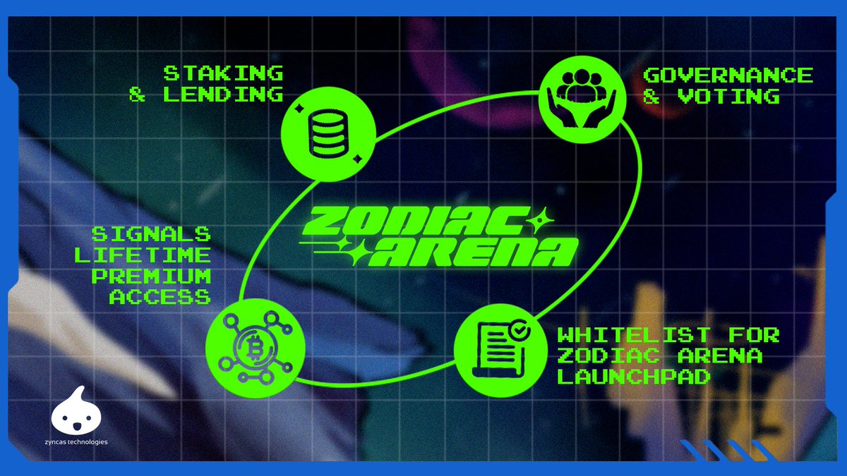 💫 Unlock exclusive perks with your #ZodiacNFT!

🎁 Access to protocols from #ZodiacArena Ecosystem (DeFi, Gaming, Restaking). 
🚀 Secure launchpad slots. 
🤖 Enjoy lifetime premium signal bot access.
and much more 

Level up your crypto adventure now!

#NFT #UnlockTheEcosystem