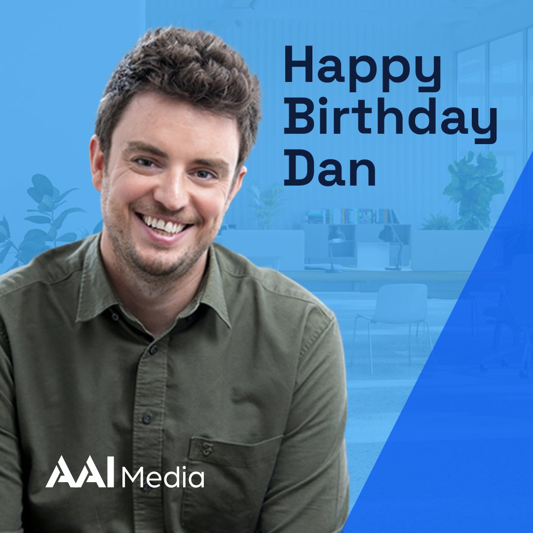 🎉 Happy Birthday, Dan! 🎉

Wishing our fantastic Managing Director a day filled with joy, fun, and lots of cake! Here's to another great year ahead! 🥳

#HappyBirthdayDan #TeamCelebrations #ManagingDirector #AAIMedia