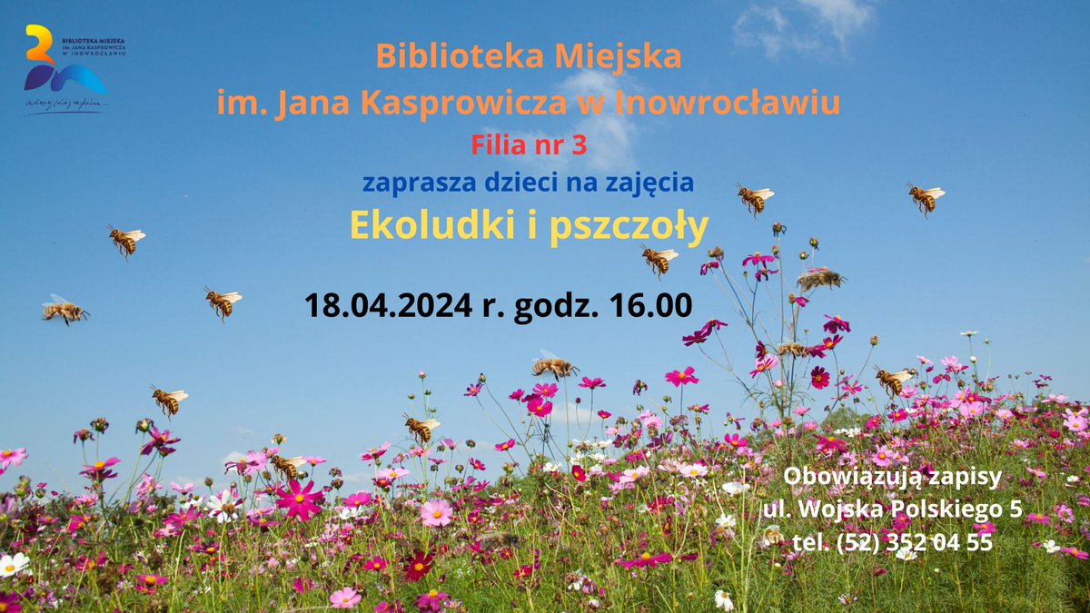 Ekoludki i pszczoły - #bmjkinowroclaw #inowroclaw #biblioteka - jan-kasprowicz.bmino.pl/ekoludki-i-psz…