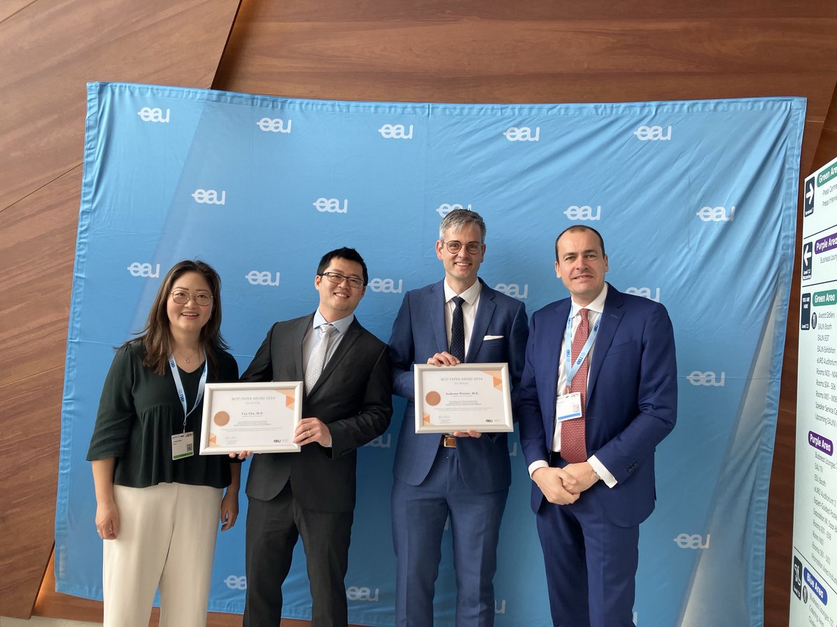 Congrats to Andreas and Yue for the best paper award! #eau24 sciencedirect.com/science/articl…