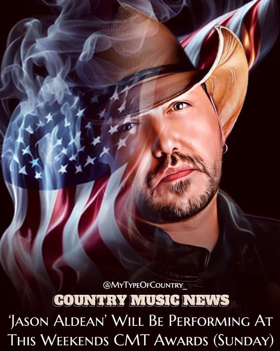 @jasonaldean will be performing at this weekends CMT Awards (Sunday) 

#countrymusic #cmtawards #jasonaldean #liveperformance