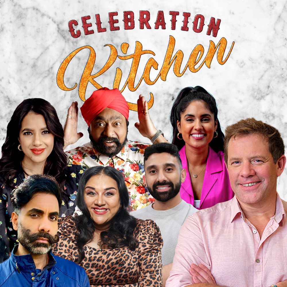 We’re back on BBC1 tomorrow at 10am for a Vaisakhi special episode of Celebration Kitchen! 🥳 Ravinder Bhogal, Tony Singh and Ravneet Gill will be serving up divine dishes for our special guests Sukh Ojla, Paul Chowdhry and Jaz Singh! #celebrationkitchen #saturdaykitchen