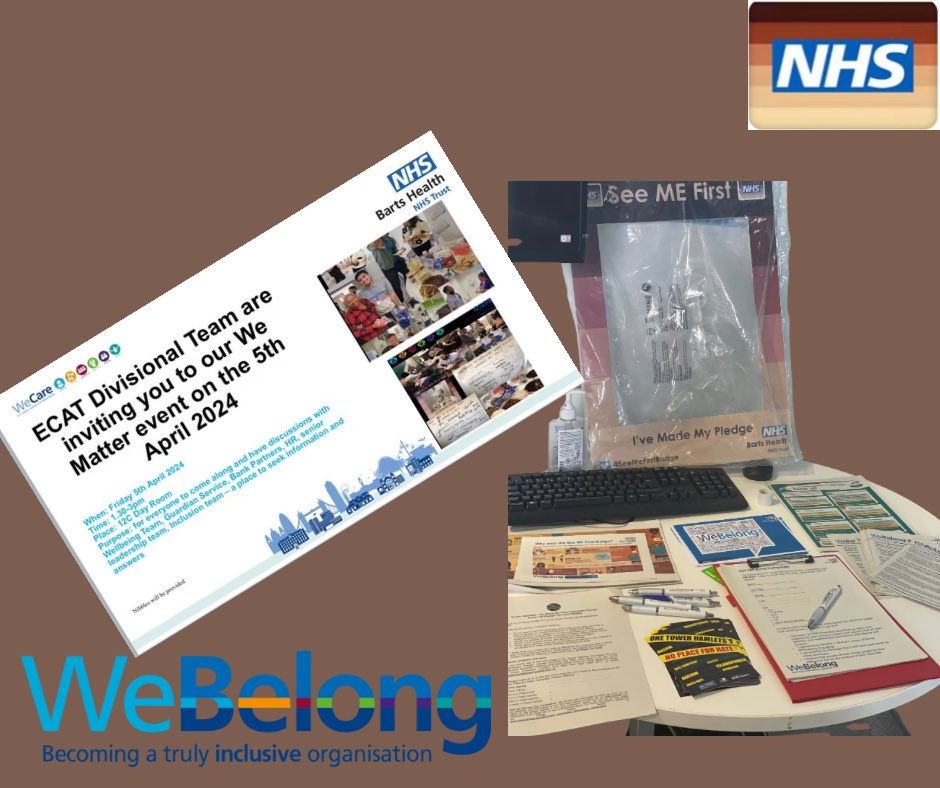 ming_samantha's tweet photo. Delighted to connect with colleagues @RoyalLondonHosp and share the many free initiatives we offer at @BH_Include and support the @seemefirst campaign to promote inclusivity and diversity 🌟
#VisibilityIsKey🔑 
#InclusiveCulture #WeAreBetterTogether #ChampioningEquality https://t.co/wzTRFaoaIL