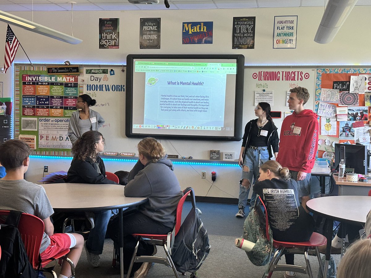 MrsViscariello's tweet image. Thank you to the @WilsonHS Mental Health Council for talking with our 6th graders about Mental Health. @CRada_WWMS @ChrisTrickett24 @WilsonSchlDist