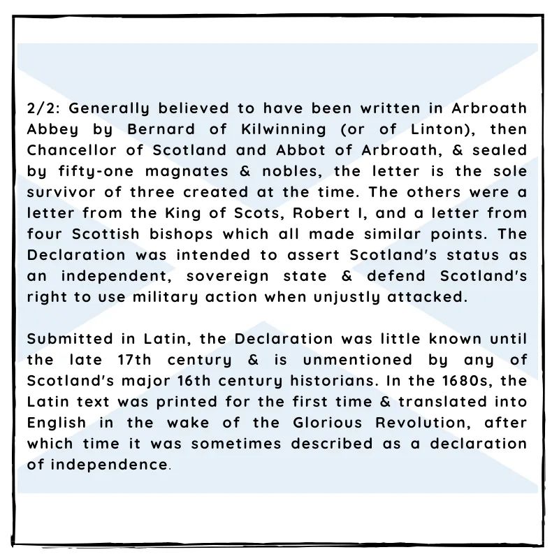 #onthisday 6 April 1320 – The Scots reaffirm their independence by signing the Declaration of Arbroath.

#Scottishhistory #history  #Scotland