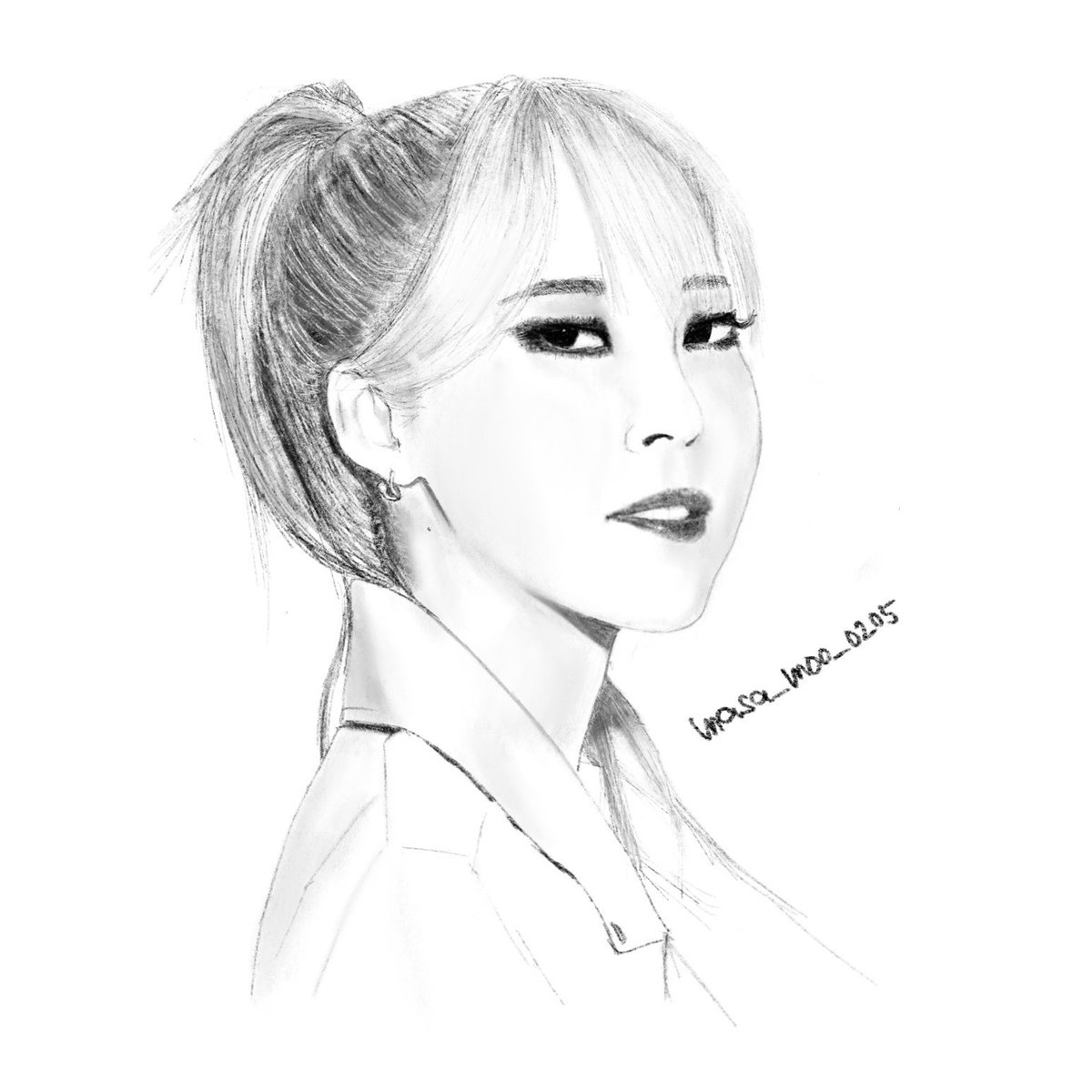 masa_moo_0205's tweet photo. この頃も大好きで描いてみた
#moonbyul #whitewind #mamamoofanart https://t.co/Q42QezauSB
