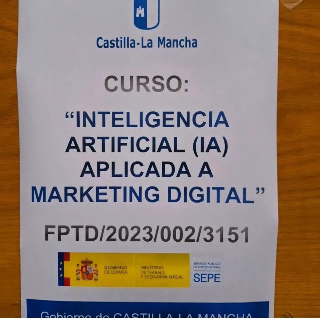 La gran aventura de la docencia.  Este curso #IA , que compartiré durante dos meses con 15 super alumnos/as motivadisimos con la #AI y el #MarketingDigital