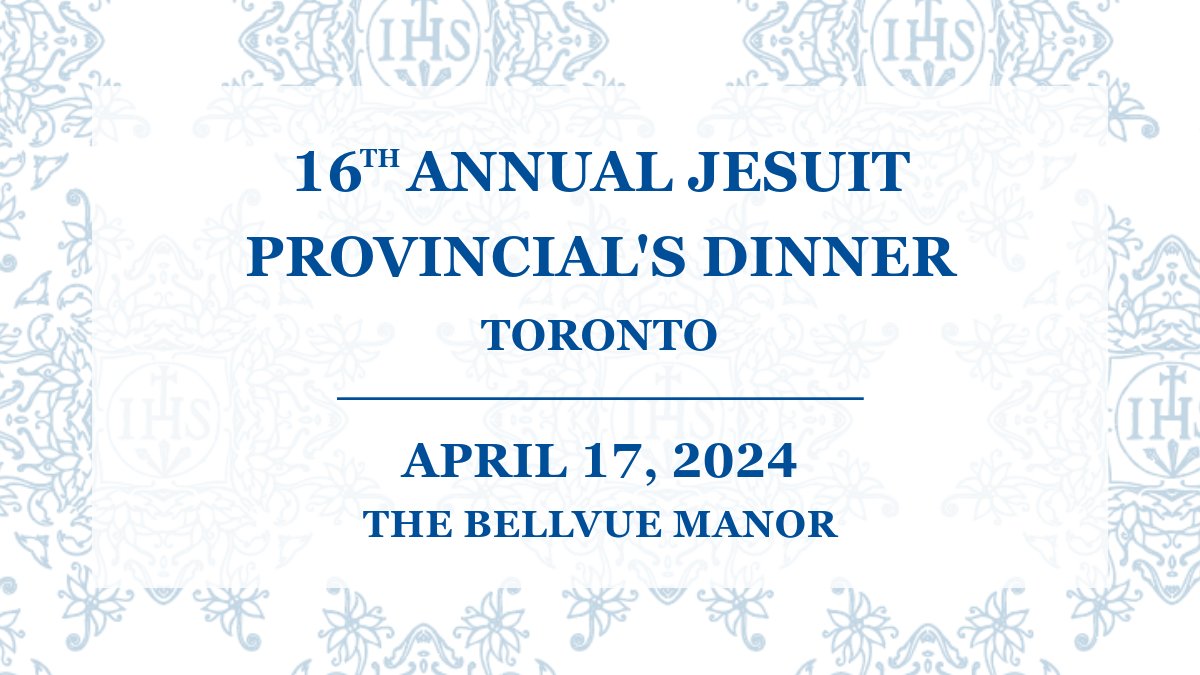 📢 Only a few tickets left for the Annual Jesuit Provincial's Dinner in Toronto on April 17. Join us for an unforgettable gathering with a community united by passion and purpose. Don’t miss your chance to be part of this inspiring event. ➡️ bit.ly/4alxPDP