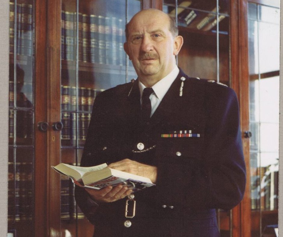Sir William Derrick Capper Q.P.M. Chief Constable Birmingham City Police 1963-1974, and the first Chief of West Midlands Police. Capper served as the first Chief of @wmpolice until his retirement in 1975 #Anniversary #WeAre50