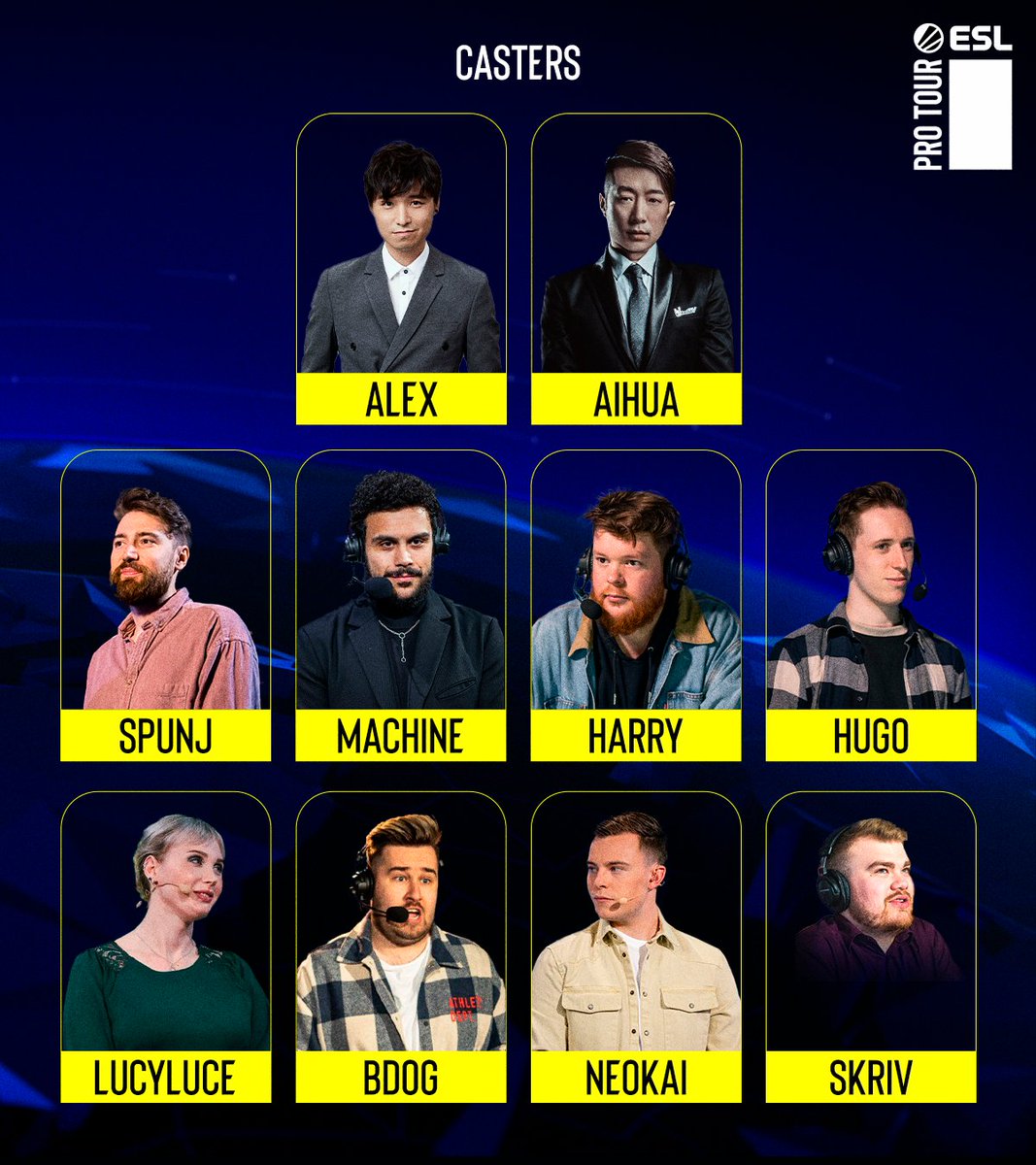 The voices taking you through the next week of Counter-Strike in China! 🇨🇳 Your #IEM Chengdu 2024 talent! 🐼🎙️