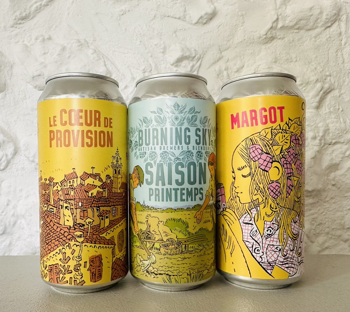 Got three rustic beauties in can on the webshop and heading to trade now: 🍺Le Cœur de Provision🍺 🍺Saison Printemps🍺 🍺Margot🍺 And quite frankly, they’re blimmin lovely Use code SPRING7698 for an awesome xtra 10% off😍😍😍😍😍😍😍😍😍😍😍