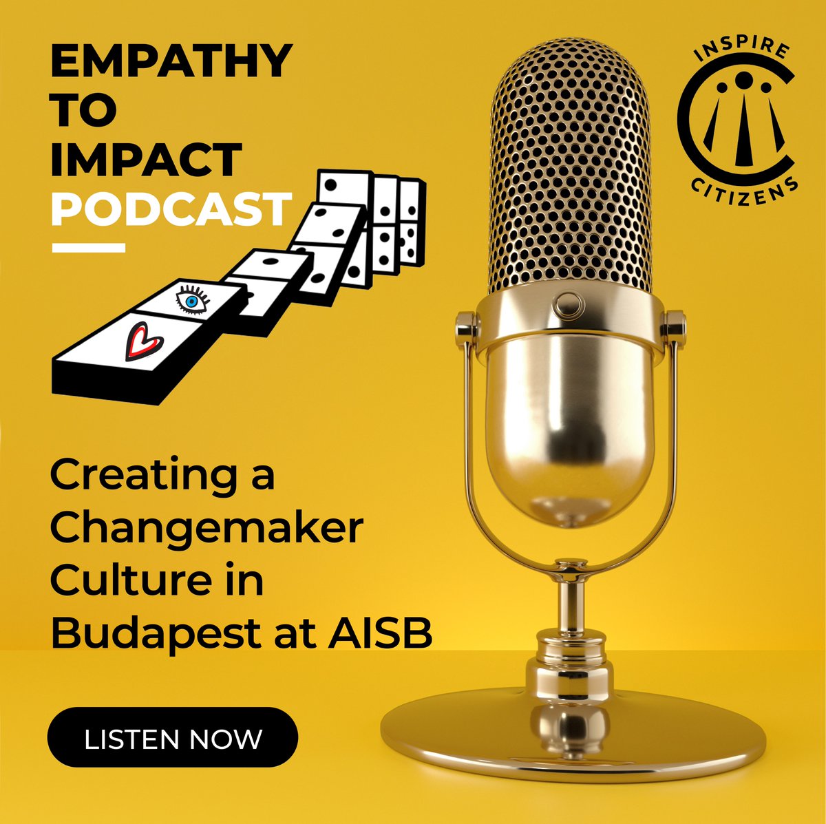Listen to @InspireCitizens “Creating a Changemaker Culture in Budapest at @aisbudapest.” Listen: empathytoimpact.transistor.fm/57 Subscribe: feeds.transistor.fm/empathy-to-imp… #Podcast #InspireCitizens #GlobalCitizenship #EmpathyToImpact #Changemakers #Educators