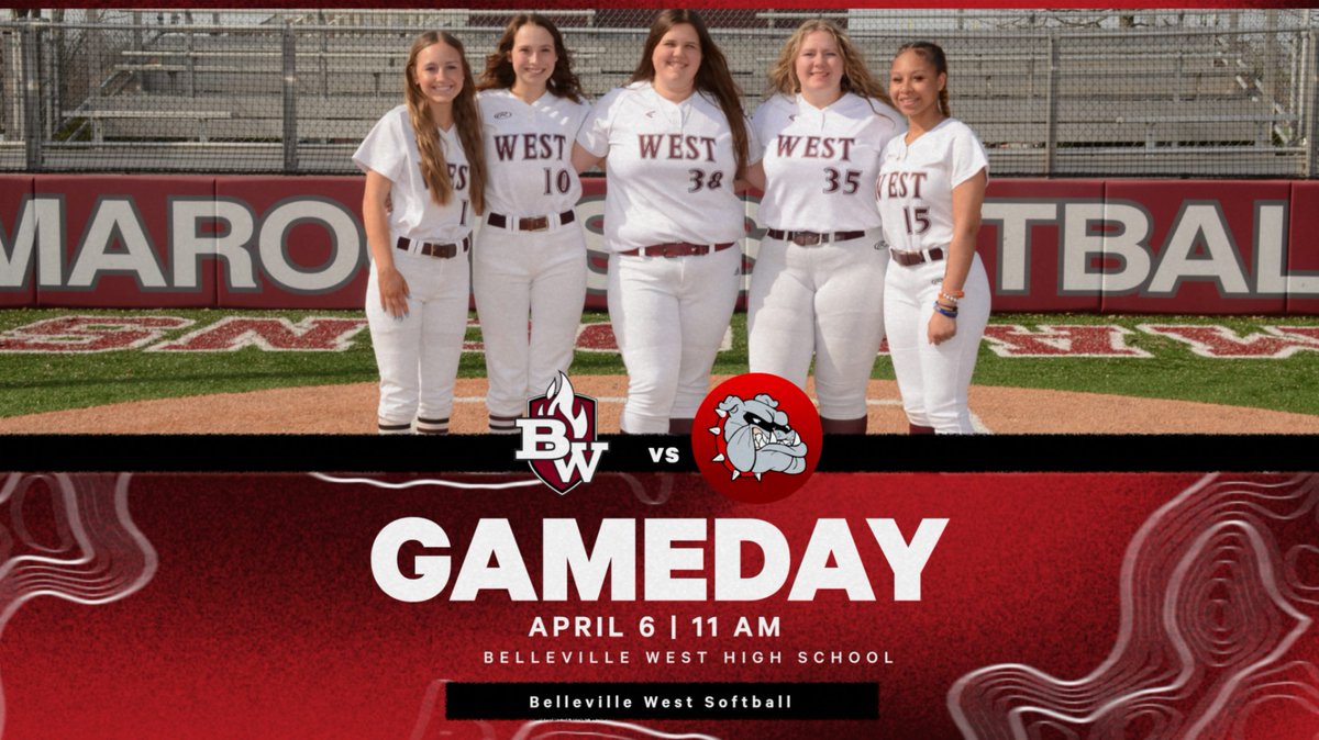 Good Luck to the Belleville West Softball team today as they take on the Highland Bulldogs in a DH.  First game starts at 11 am at Belleville West.  <a href="/CoachKSchaab/">Coach Schaab</a>