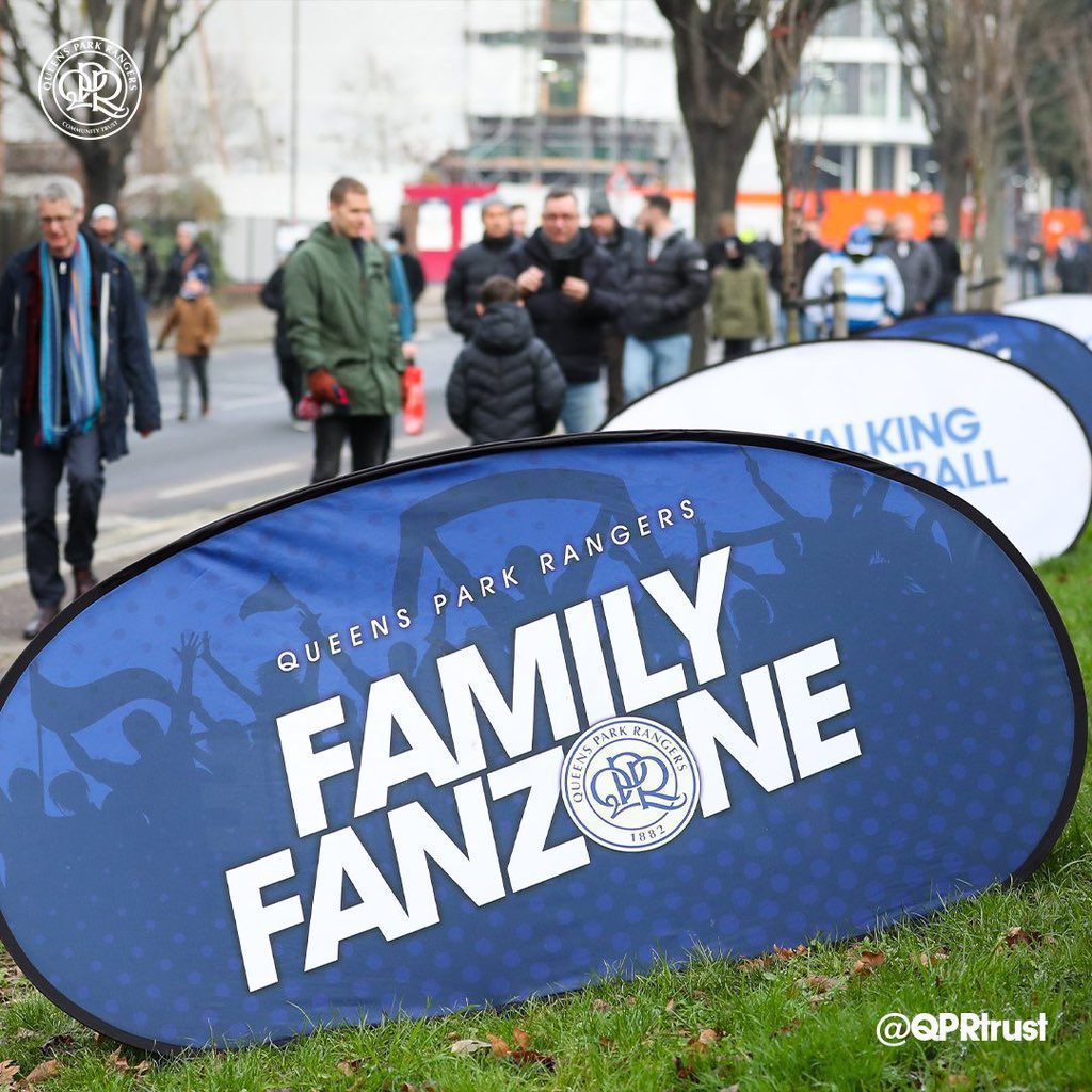 𝗙𝗔𝗠𝗜𝗟𝗬 𝗙𝗔𝗡 𝗭𝗢𝗡𝗘 𝗜𝗦 𝗢𝗣𝗘𝗡 ⚽️ R's mascot @QPRJudeTheCat will be joining us at today's Family FanZone from 12pm! Come join us and grab a selfie 🤳