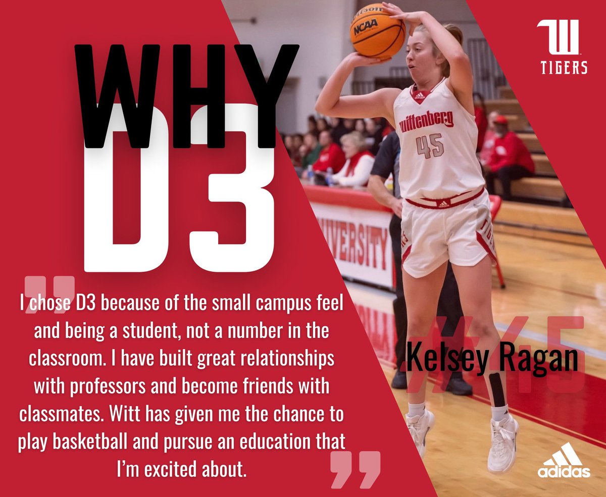 To finish out D3 week, #32 Jade Simpson, #33 Katie Whitaker, and #45 Kelsey Ragan are sharing their story on why they chose D3! #TigerUp #WhyD3 #D3Week