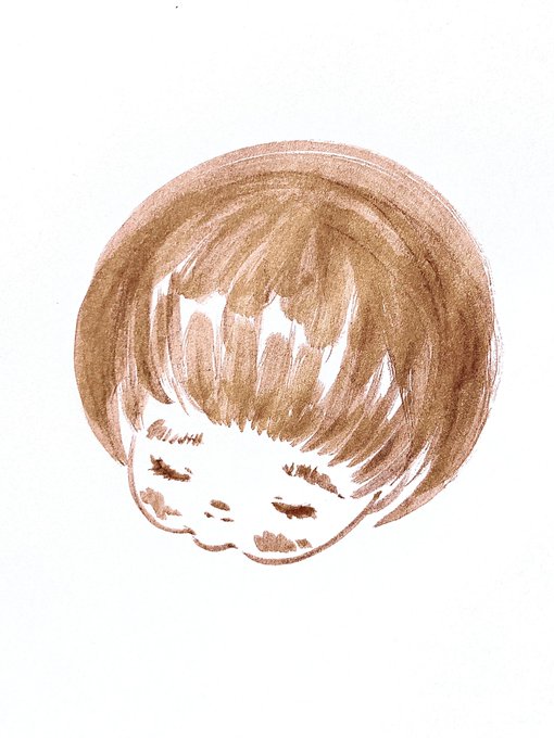 今日の #一日一絵 はLINEアイコン用に描いたやつ春から保育園連絡用グループに入ったり、色々初めましての人も何人かいるんで可愛いのにしてみました 