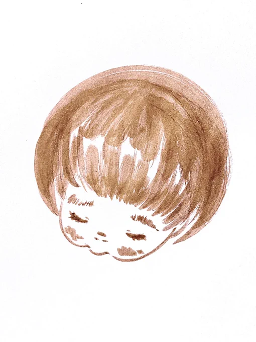 今日の #一日一絵 はLINEアイコン用に描いたやつ春から保育園連絡用グループに入ったり、色々初めましての人も何人かいるんで可愛いのにしてみました 