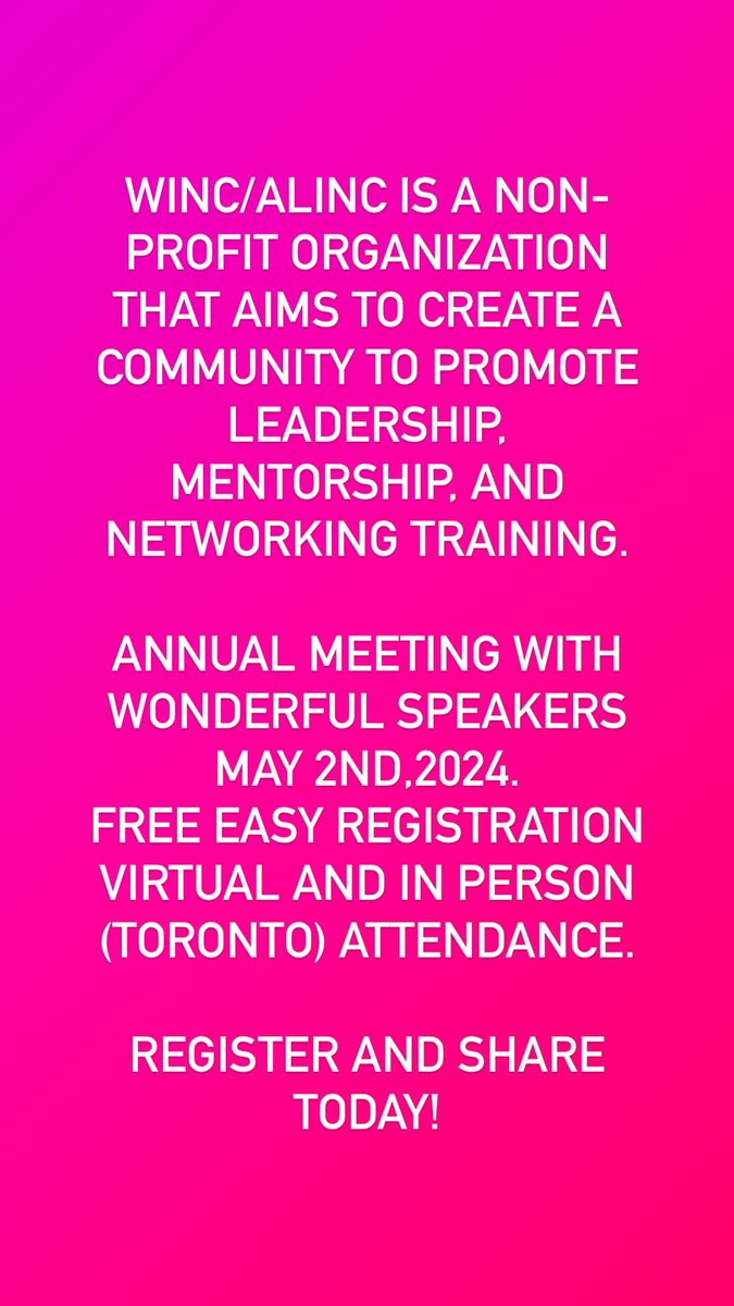 Registration Link: docs.google.com/forms/d/e/1FAI… @women_in_cancer @jamesmaskalyk #Leadership #Mentorship #Networking #Cancer #Toronto @JodiGoldman20 @ca_chung @EricaTsangMD