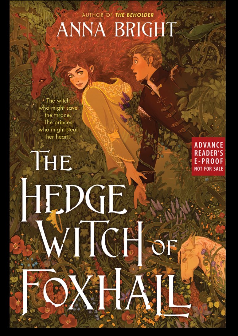 Finished The Hedgewitch of Foxhall by Anna Bright today. A cosy fantasy featuring mythical Welsh creatures, an independent young woman protecting her homeland from Mercian soldiers and two princes set against each other by their father. Thanks to @Harper360YA for the eARC.