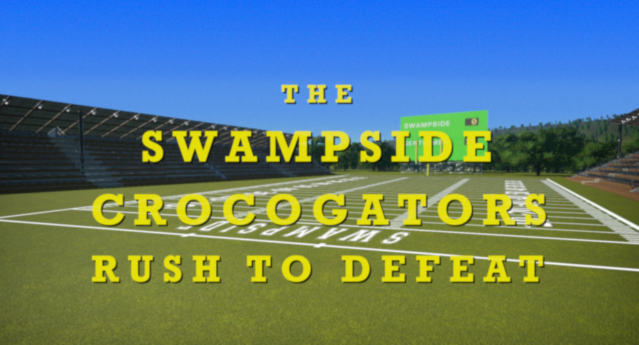 Noon on Baron Tikitrocious' Weekend Tikipeats! The State University threatens to fire Coach Durkowitz unless he can take the team to the playoffs this year. Will the hapless athletes finally take football seriously? Find out as “The Swampside Crocogators Rush to Defeat (1977).”