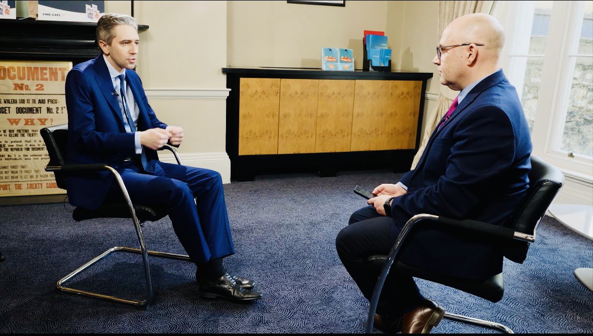 Who is Simon Harris? In his first interview as Taoiseach-elect, Ireland's incoming Prime Minister talks election, immigration, Anglo-Irish relations, Irish unity, the Middle East, and more. Watch my interview in full on 'Sunday Morning with Trevor Phillips.' @SkyNews