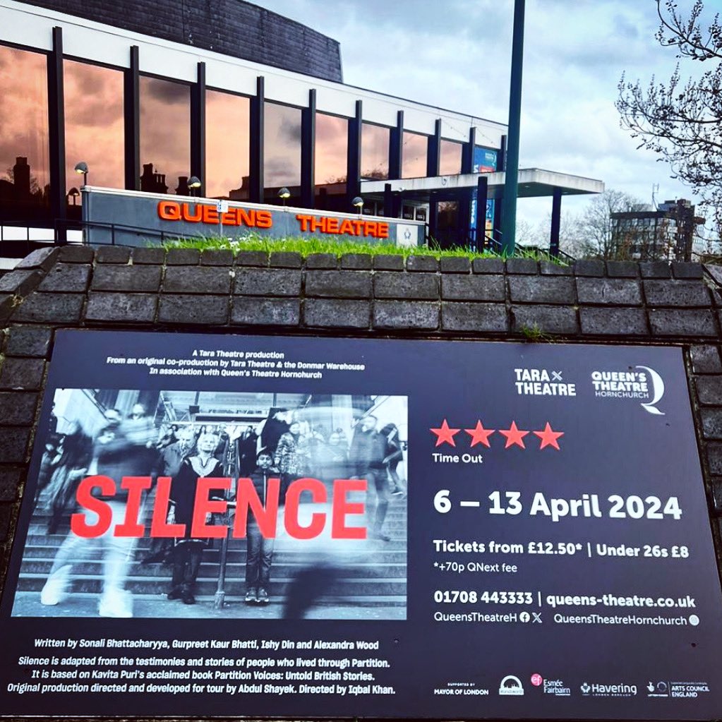 First Preview Performance. Wish us luck! #Silence @TaraTheatre @QueensTheatreH