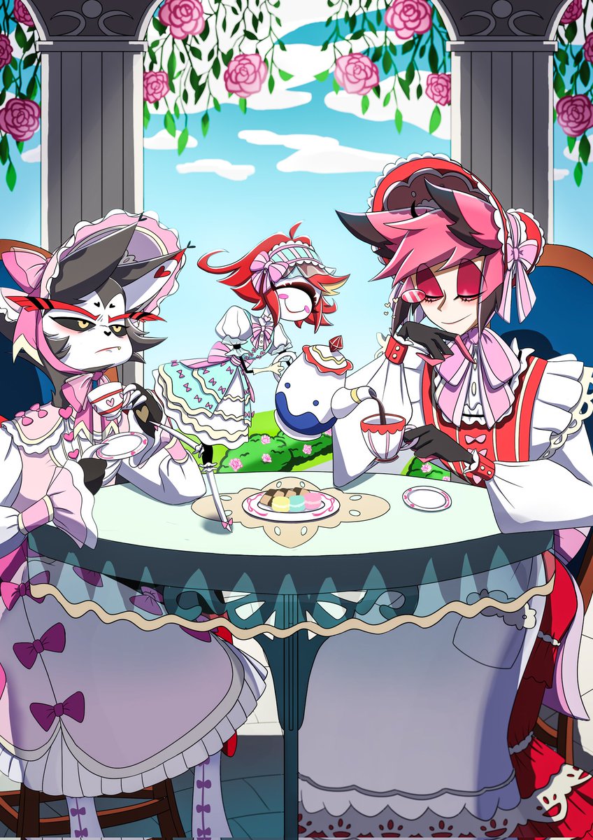 お茶会(コーヒー)
#HazbinHotel #alastor #Nifty #hask