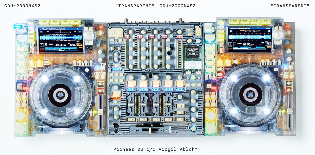 thinking about virgil abloh's clear CDJs again