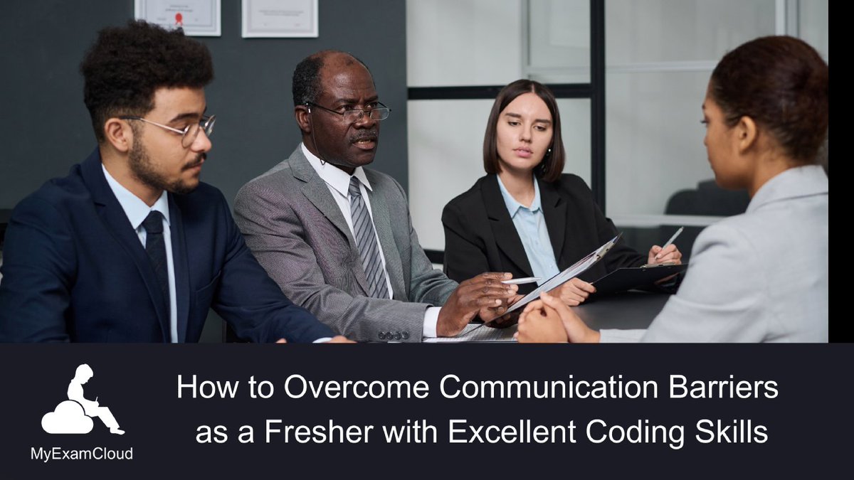 How to Overcome Communication Barriers as a Fresher with Excellent Coding Skills linkedin.com/pulse/how-over… #myexamcloud #java #python #ai #artificialintelligence #software #coding #developer #machinelearning #javaprogramming #pythonprogramming #freshers #collegestudents
